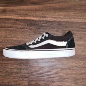 Black and white old skool vans